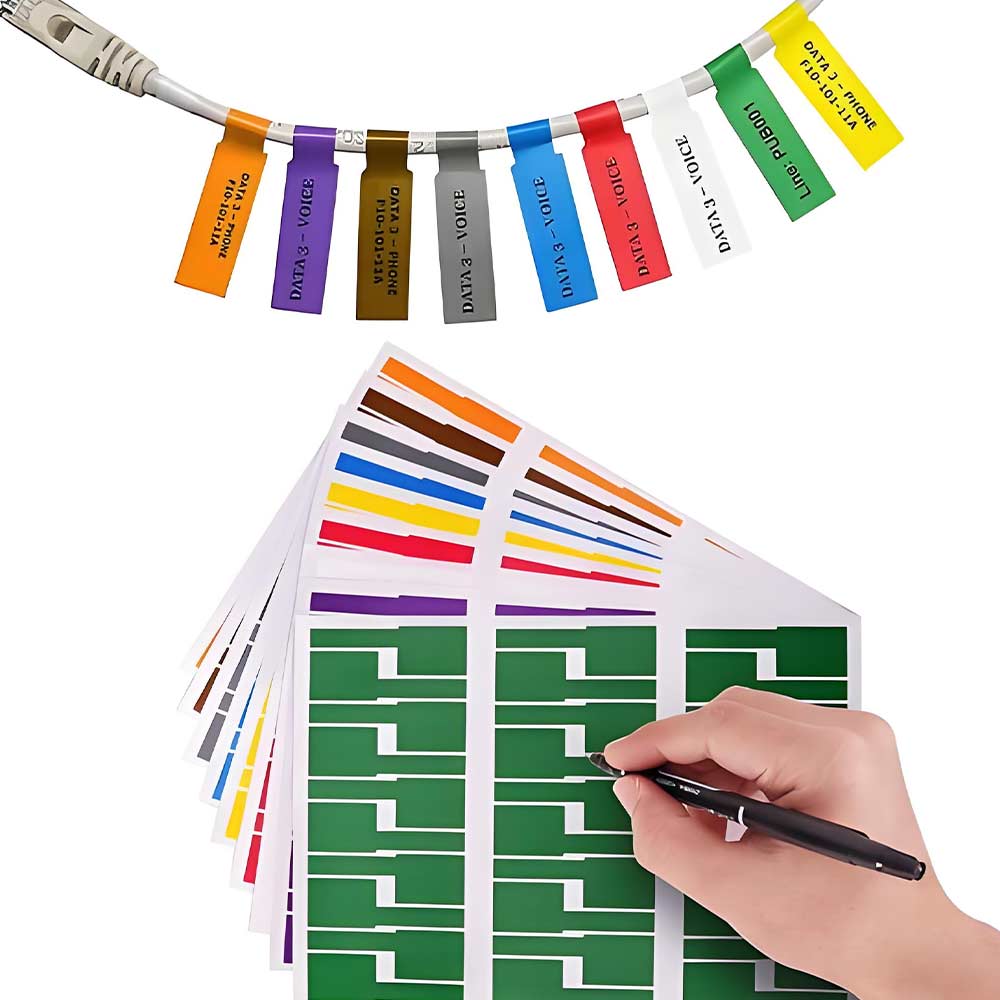 Label Maker - ملصقات كابلات مقاومة للماء يمكن الكتابة