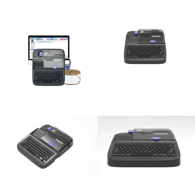 Label Printer - طابعة ملصقات الكابلات الاحترافية P990، طابعة