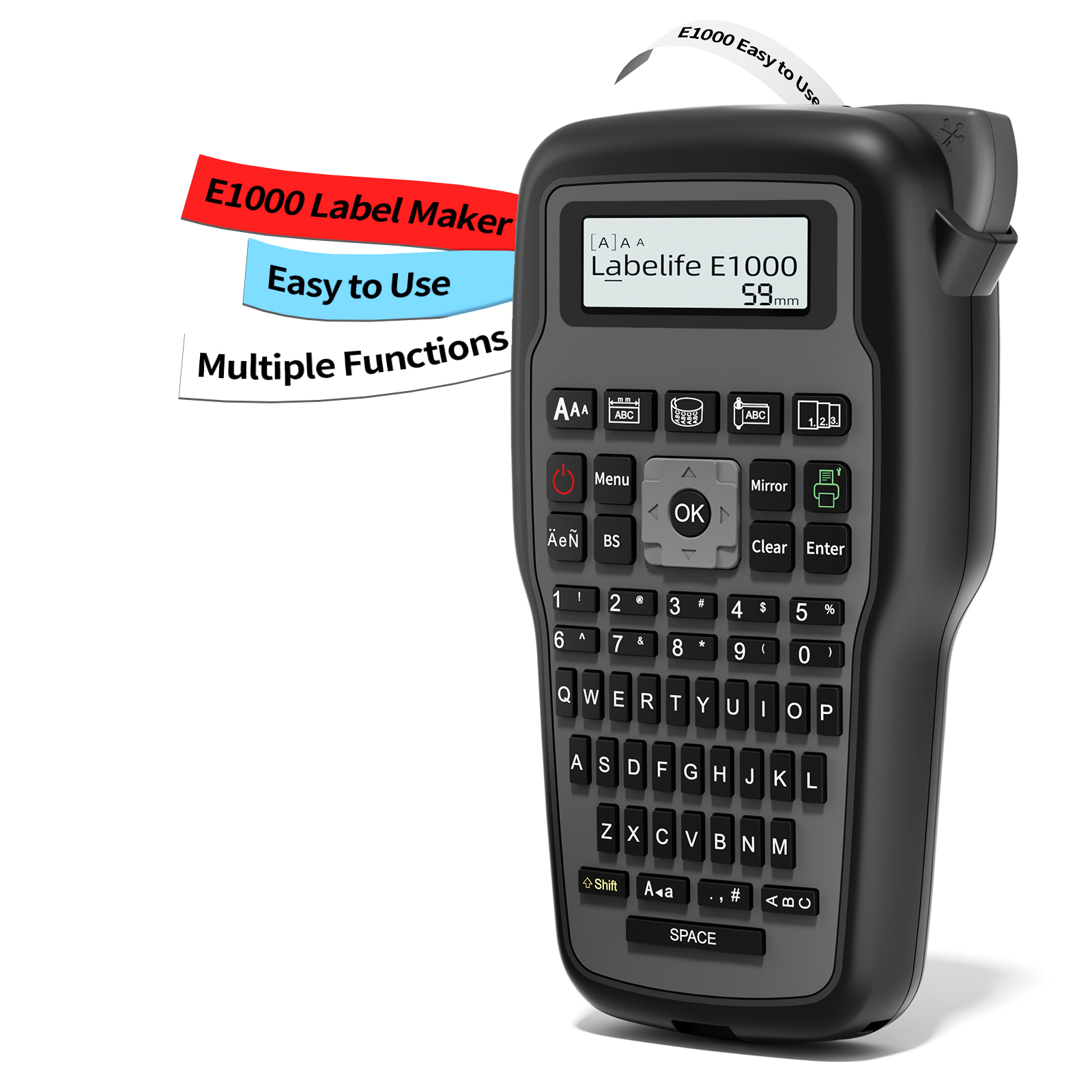 جهاز طباعة الملصقات الصناعية E - مراجعة Label Maker وسعره