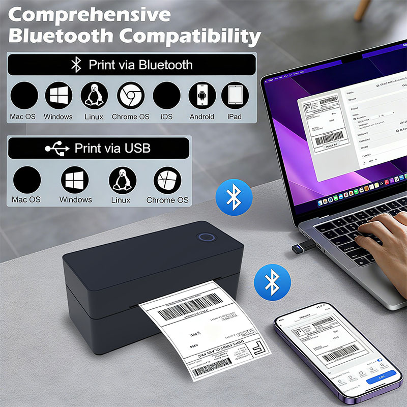 طابعة ملصقات شحن سطح المكتب ال - مراجعة Receipt Printer وسعره